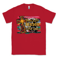 Red jesus i̇s the reason for the season christmas Classic Tee - RanaPortraitStore