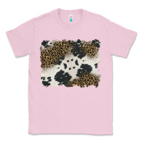 Bubblegum Pink black and white cowhide background Classic Tee - BarkalooDesign