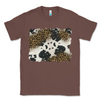 Chestnut black and white cowhide background Classic Tee - BarkalooDesign