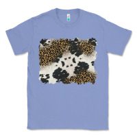 Colony Blue black and white cowhide background Classic Tee - BarkalooDesign