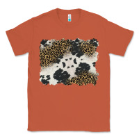 Copper black and white cowhide background Classic Tee - BarkalooDesign