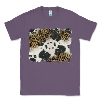 Lavender black and white cowhide background Classic Tee - BarkalooDesign