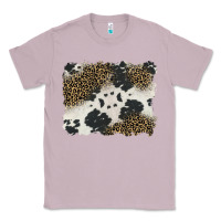 Lilac black and white cowhide background Classic Tee - BarkalooDesign