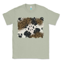 Matcha black and white cowhide background Classic Tee - BarkalooDesign