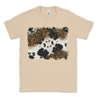 Mushroom black and white cowhide background Classic Tee - BarkalooDesign