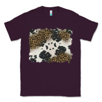 Plum black and white cowhide background Classic Tee - BarkalooDesign