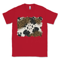 Red black and white cowhide background Classic Tee - BarkalooDesign