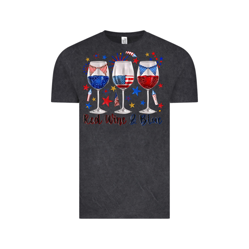Red Wine And Blue Wine Glasses Vintage Tee by texasbilliewilder | Teevron