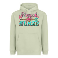 Matcha western blessed nurse pink floral arrow Heavyweight Hoodie - BarkalooDesign