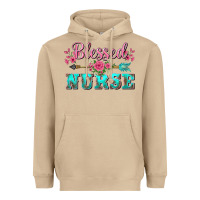 Mushroom western blessed nurse pink floral arrow Heavyweight Hoodie - BarkalooDesign