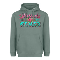 Sage western blessed nurse pink floral arrow Heavyweight Hoodie - BarkalooDesign