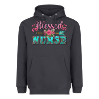 Smoke western blessed nurse pink floral arrow Heavyweight Hoodie - BarkalooDesign