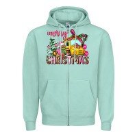 Seafoam merry christmas Zipper Hoodie - AdoDesignShop