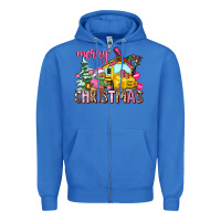 True Royal merry christmas Zipper Hoodie - AdoDesignShop