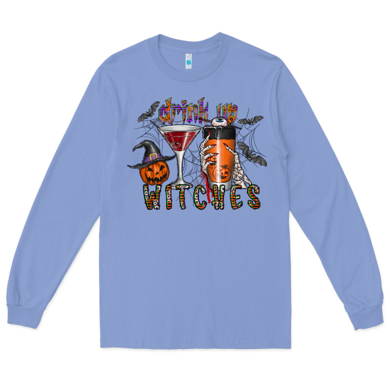 Drink Up Witches Long Sleeve Tee by CowhideDigitalArt | Teevron