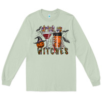 Matcha drink up witches Long Sleeve Tee - CowhideDigitalArt