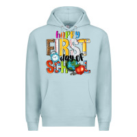 Blue Mist happy first day of school Premium Hoodie - NancyCooperArtShop