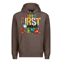 Coffee happy first day of school Premium Hoodie - NancyCooperArtShop