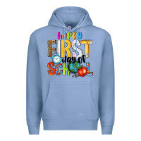 Colony Blue happy first day of school Premium Hoodie - NancyCooperArtShop