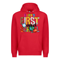 Red happy first day of school Premium Hoodie - NancyCooperArtShop