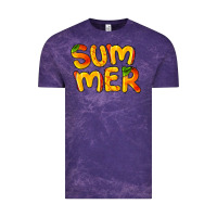 Cloud Purple summer mango Vintage Tee - BarkalooDesign