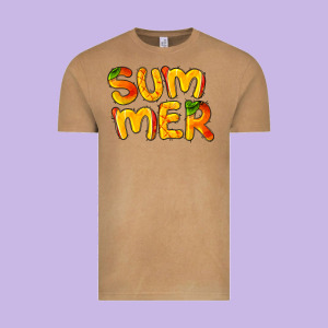 Summer Mango Vintage Tee Designed By Barkaloodesign