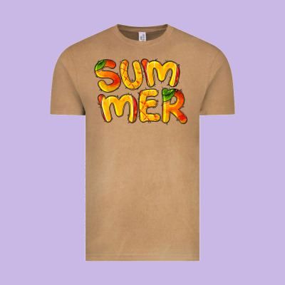 Summer Mango Vintage Tee Designed By Barkaloodesign