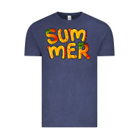 Vintage Denim summer mango Vintage Tee - BarkalooDesign