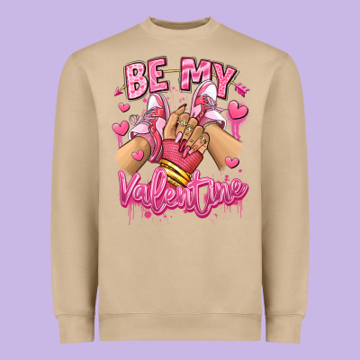 Heavyweight Sweatshirt be my valentine light skinned girl sneakers