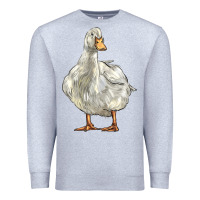 Heather Grey american pekin duck Premium Sweatshirt - LillyAllenDesigns