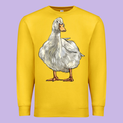 American Pekin Duck Premium Sweatshirt Designed By Lillyallendesigns