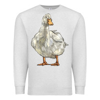 Oatmeal Heather american pekin duck Premium Sweatshirt - LillyAllenDesigns