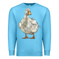 Ocean Blue american pekin duck Premium Sweatshirt - LillyAllenDesigns