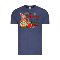 Vintage Denim gingerbread wishes and cocoa kisses Vintage Tee - Zillion Design Studio