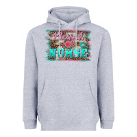 Heather Grey western blessed nurse pink floral arrow  background Heavyweight Hoodie - BarkalooDesign