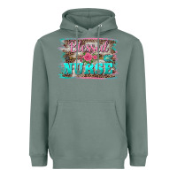 Sage western blessed nurse pink floral arrow  background Heavyweight Hoodie - BarkalooDesign