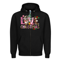 Black love christmas Zipper Hoodie - AdoDesignShop