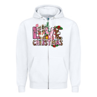 White love christmas Zipper Hoodie - AdoDesignShop