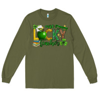 Army Green St. Patrick's Day one lucky teacher Long Sleeve Tee - Neo Western