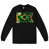 Black St. Patrick's Day one lucky teacher Long Sleeve Tee - Neo Western