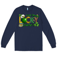 Navy St. Patrick's Day one lucky teacher Long Sleeve Tee - Neo Western