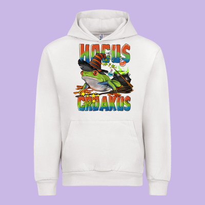 Hocus Croakus Halloween Frog Urban Hoodie Designed By Lillyallendesigns