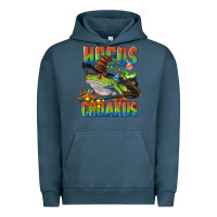 Pigment Midnight Navy Hocus Croakus Halloween Frog Urban Hoodie - LillyAllenDesigns