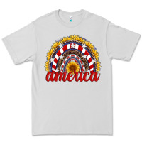Dove Grey america sunflower rainbow Premium Tee - Artiststas