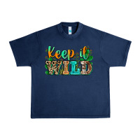 Navy keep it wild Urban Heavy Tee - Zillion Design Studio