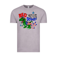 Vintage Zinc red white rawr billie wilder Vintage Tee - texasbilliewilder