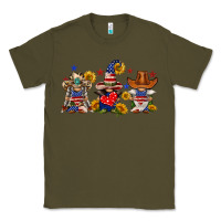 Army Green american gnomes Classic Tee - FaDigitalArtStudio
