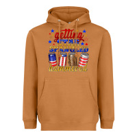 Meerkat getting star spangled hammered Heavyweight Hoodie - NancyCooperArtShop