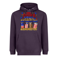 Plum getting star spangled hammered Heavyweight Hoodie - NancyCooperArtShop