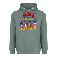 Sage getting star spangled hammered Heavyweight Hoodie - NancyCooperArtShop